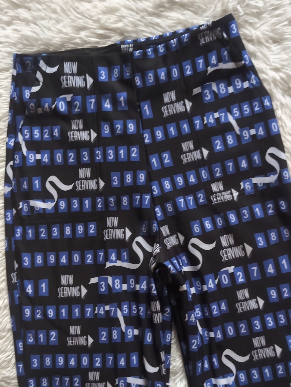 Blackmilk Beetlejuice Now Serving Ticket Number High Waist Straight Leg Pant XS - Picture 7 of 14